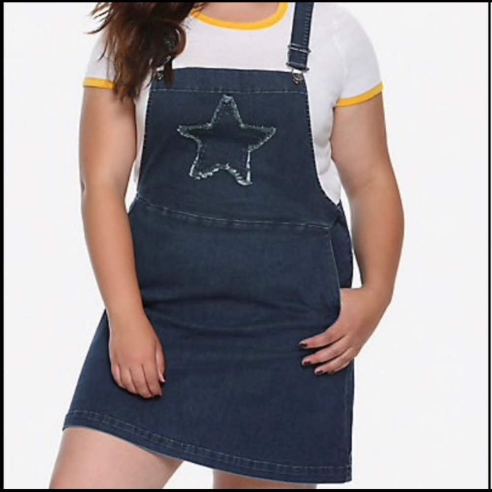 Star Design Denim Dress